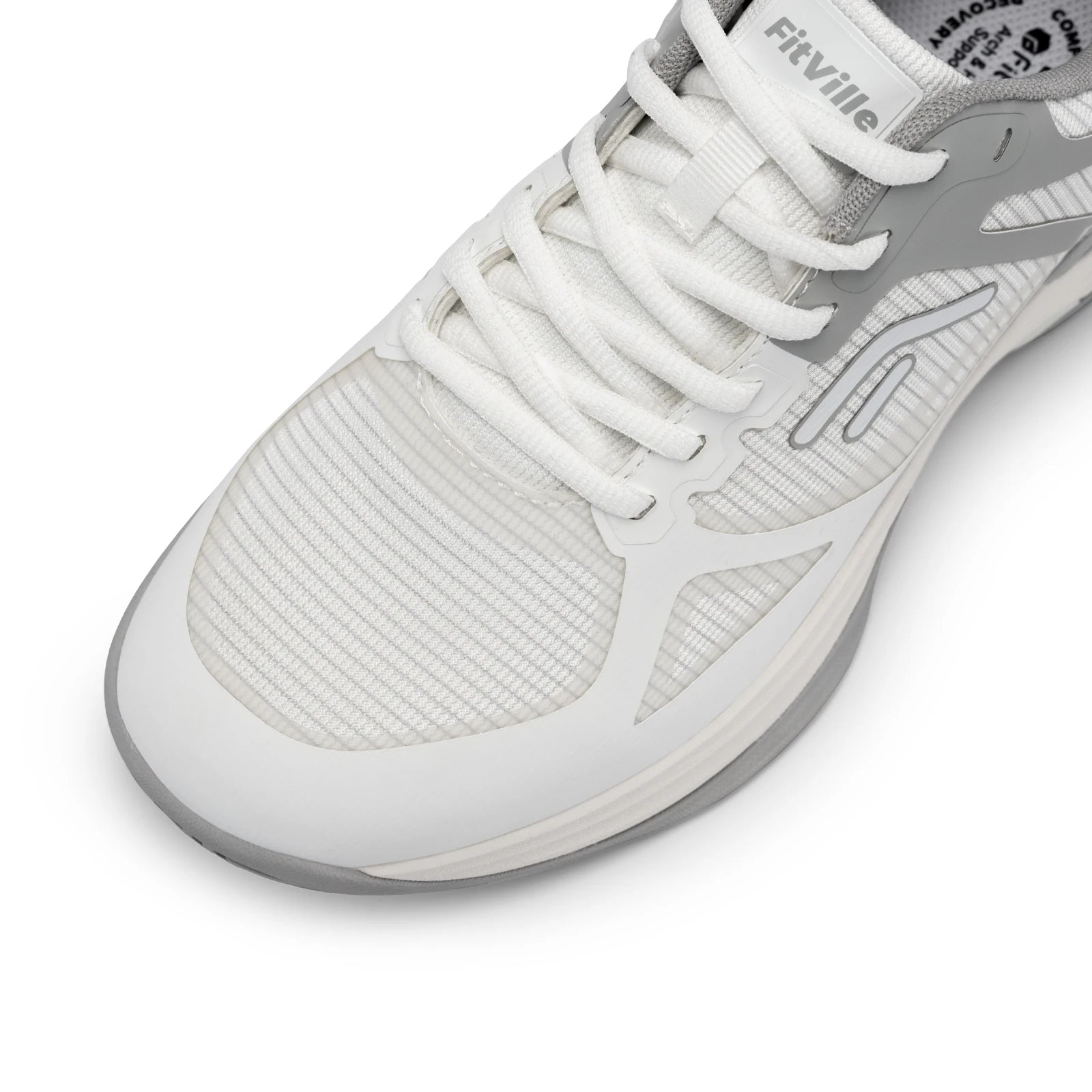 Men's Wide Pickleball And Full Court Tennis Sneakers with Arch Support - Lightweight Non-Slip Sports Shoe