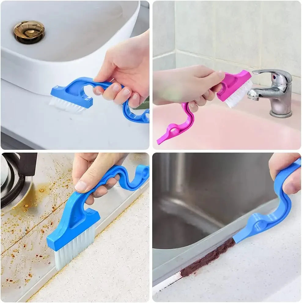 3Pcs Windows Gap Household Cleaning Brush Flat Mouthed Shovel Useful Things For Kitchen Bathroom Toilet Tools Home Supplies