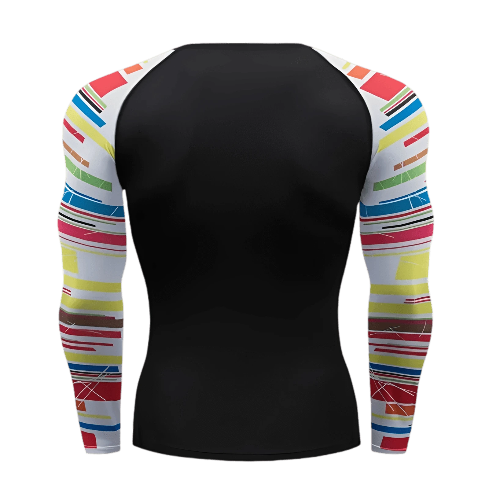 Men’s UPF 50+ Long Sleeve Rash Guard – Quick-Dry Breathable Surf & Swim Shirt for Water Sports & Gym Training