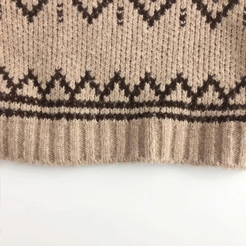 New Autumn Kids Sweater Girls Boys Thicken Stripe Knitted Sweater Children Tops 1-6 Unisex