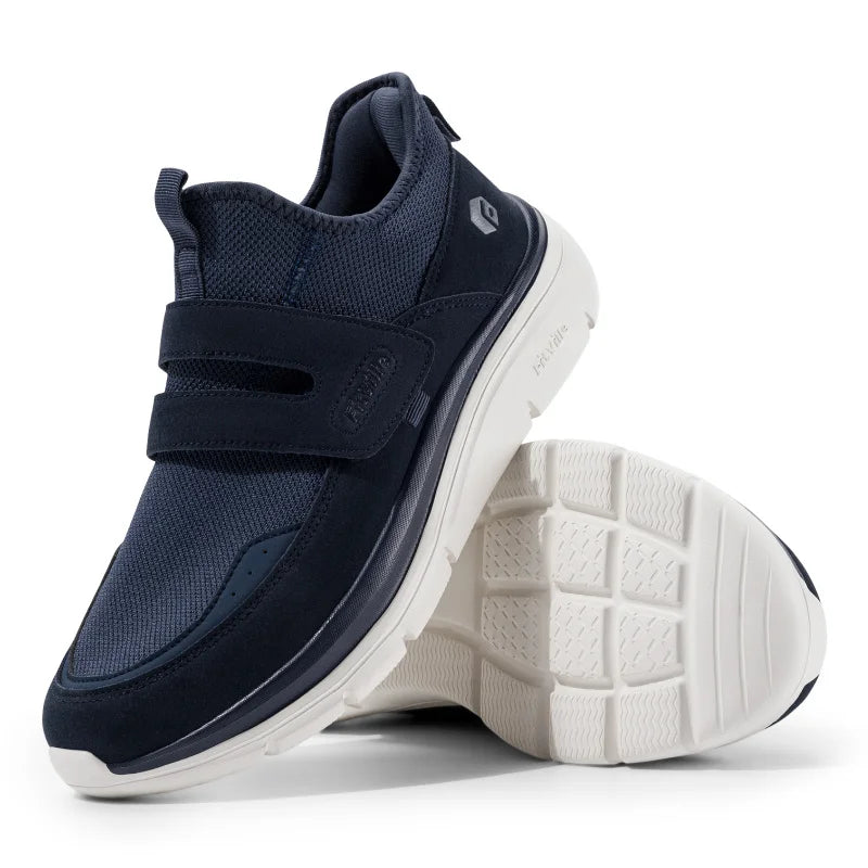 Heren sportschoenen, brede 2e, handsfree wandelschoenen, outdoor fitness, hardlopen, lichtgewicht, ademend, met boogondersteuning