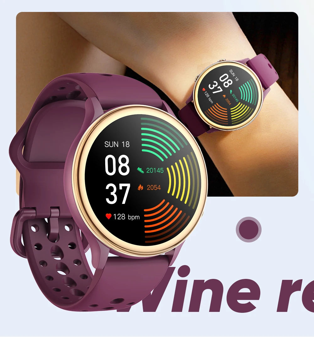2025 Mini Smart Watch Dames 1,27-inch 360*360 AMOLED HD-scherm IP68 Waterdicht Hartslag Bloedzuurstof Smartwatch - Compatibel met HUAWEI IOS