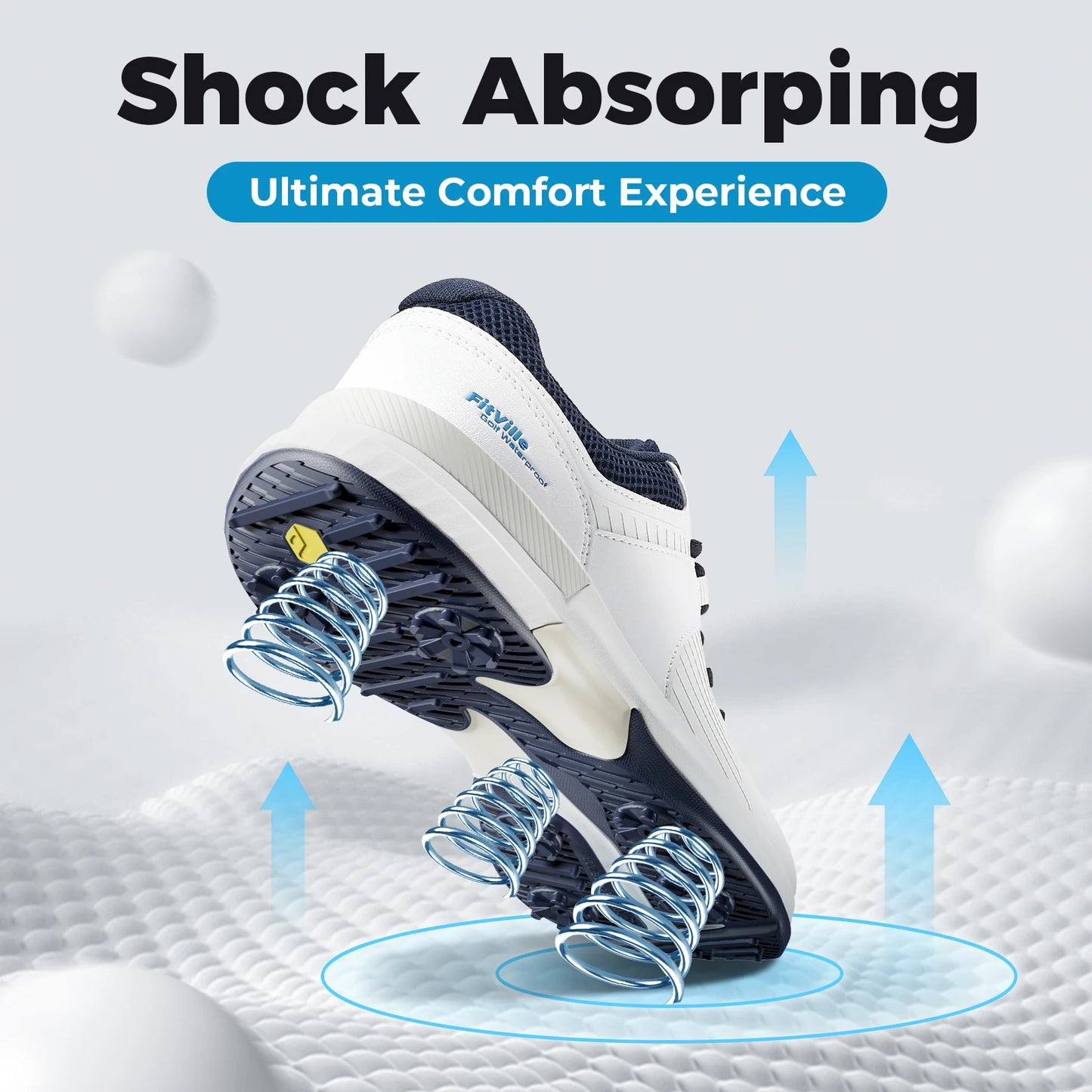 Men's Golf Shoes Non-Slip Wear-Resistant Comfortable Professional Sports Sneakers for Swollen Feet Relieves Toe Pain