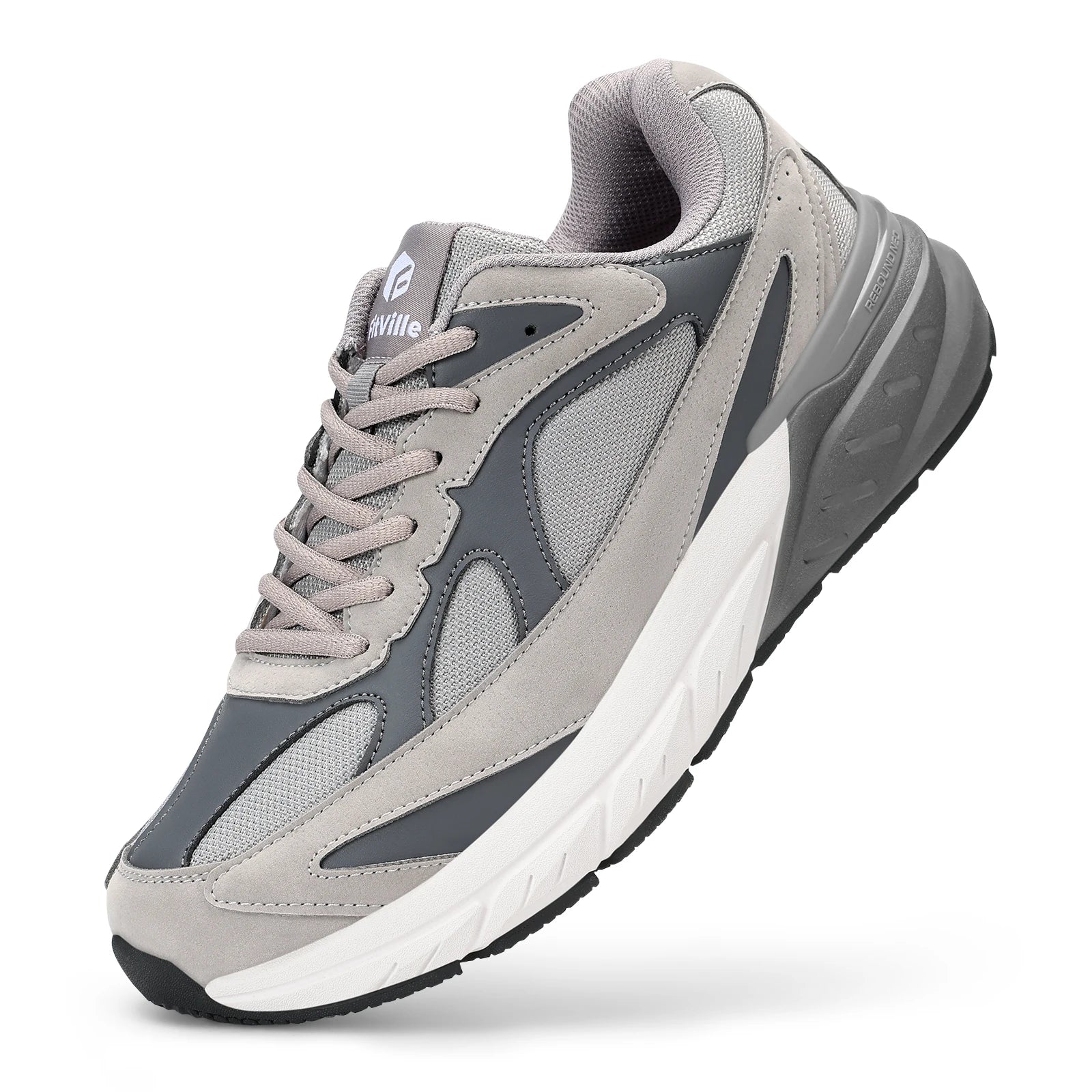 Men's Extra Wide Cushioned Sports Walking Shoes For Swollen Feet, Flat Feet, And Arch Fit - Suitable For Heel Pain Relieve