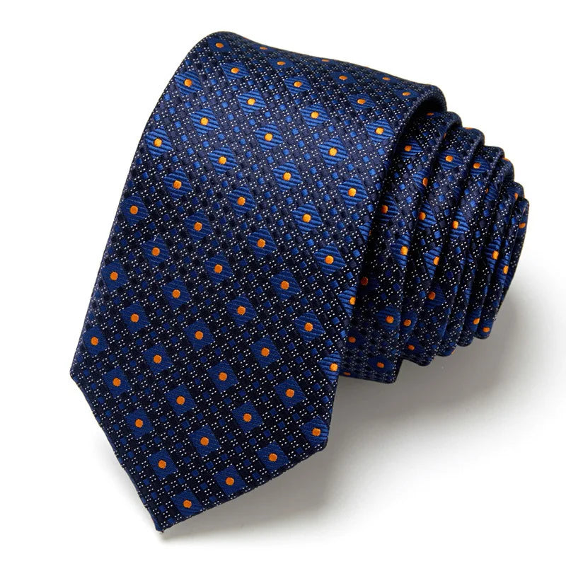 Men's Business Neckties Men's Stripe Plaid Floral Blue Wedding Ties Jacquard Woven Men Neck Jacquard Ties Vintage Accessories