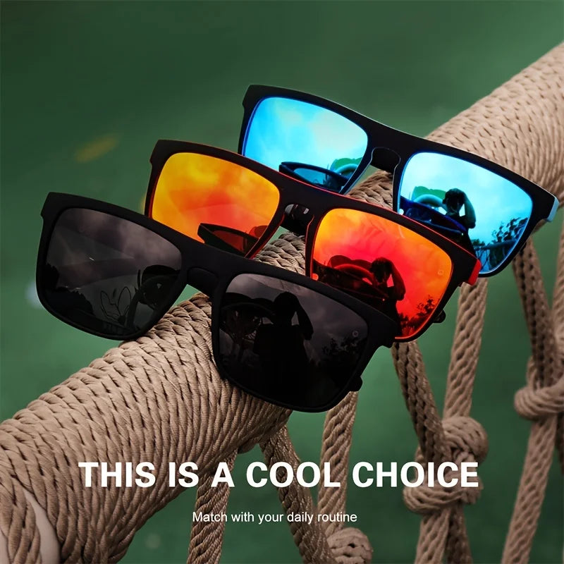 Vintage Square Polarized Sunglasses – UV400 Designer Driving & Fishing Sunglasses for Men & Women