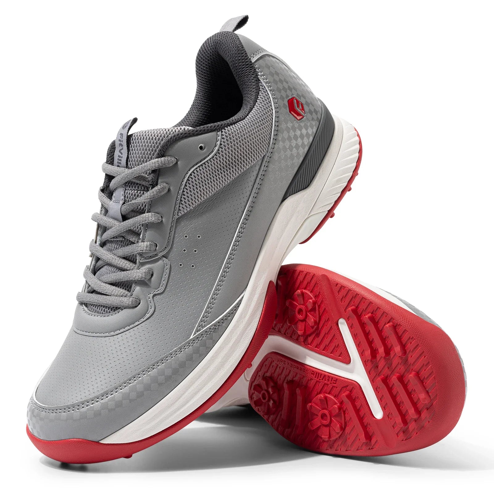 Men's Wide Golf Shoes Professional Outdoor Water Resistant Golf Shoes for Course with Spikes