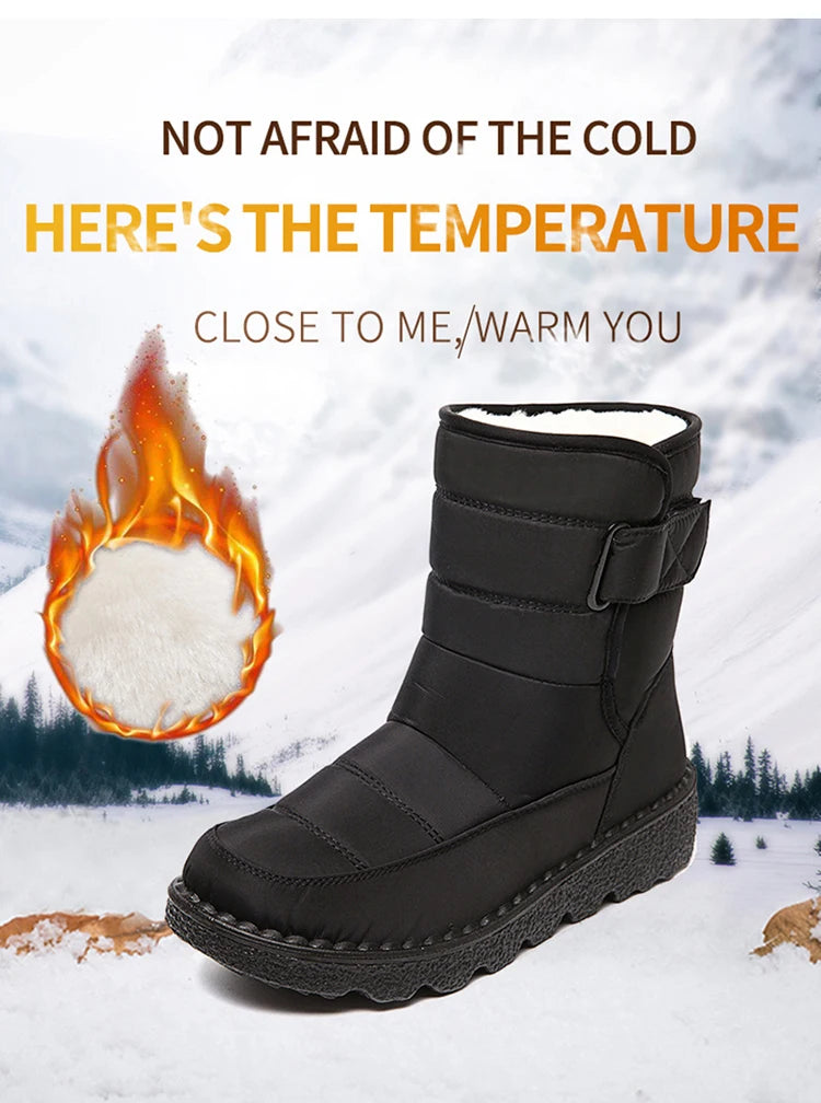 Boots Women Snow Casual Shoes Woman Waterproof Boots For Women Keep Warm Women's Boots Plush New Botas Mujer Winter Shoes