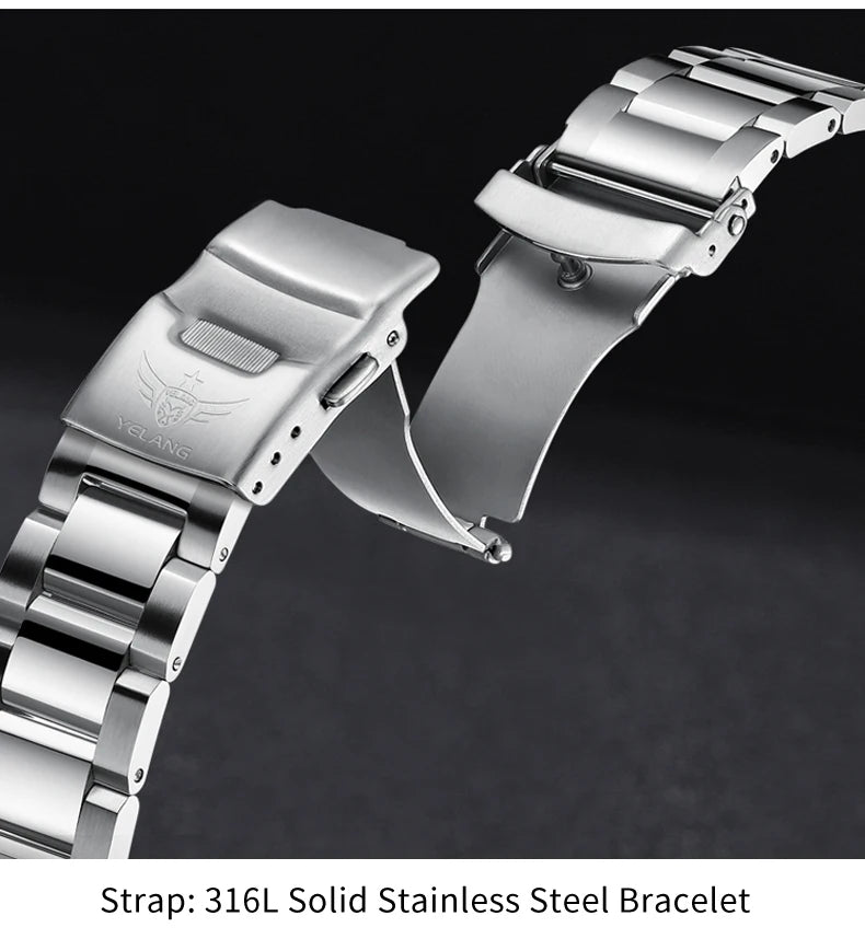 Yelang V1217 42mm Japan Eco-Drive Solar Watch Men's Watch 300M Diver Watch  30ATM Professional Waterproof  Sapphire Luminous