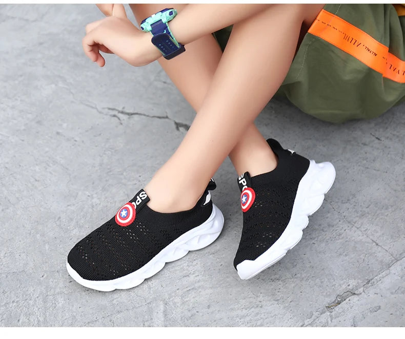 Unisex Summer Children Shoes Sport Sneakers Breathable Casual Shoes Mesh Net Cloth Kids' Sports Flat Sneakers
