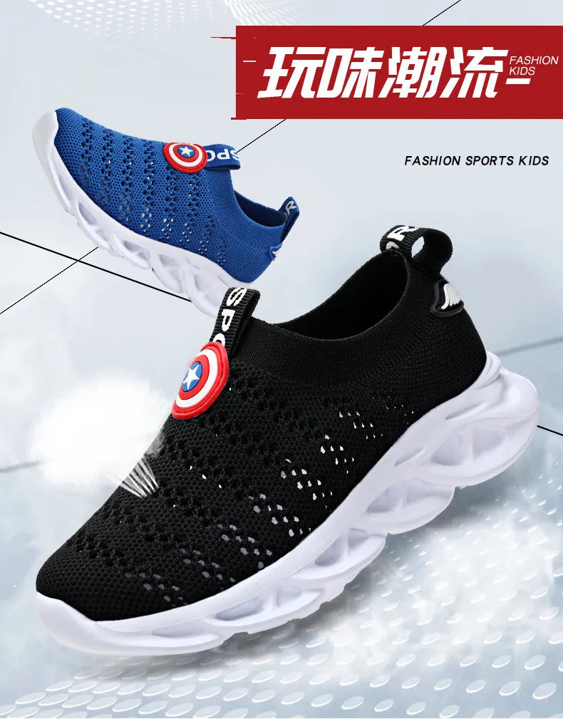 Unisex Summer Children Shoes Sport Sneakers Breathable Casual Shoes Mesh Net Cloth Kids' Sports Flat Sneakers