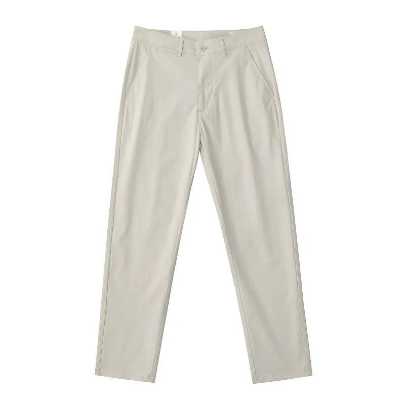 2025 Zomer Nieuwe Amerikaanse Retro Dunne Sneldrogende Chino Broek Voor Heren Eenvoudige Koele Casual Zakelijke Rechte Broek