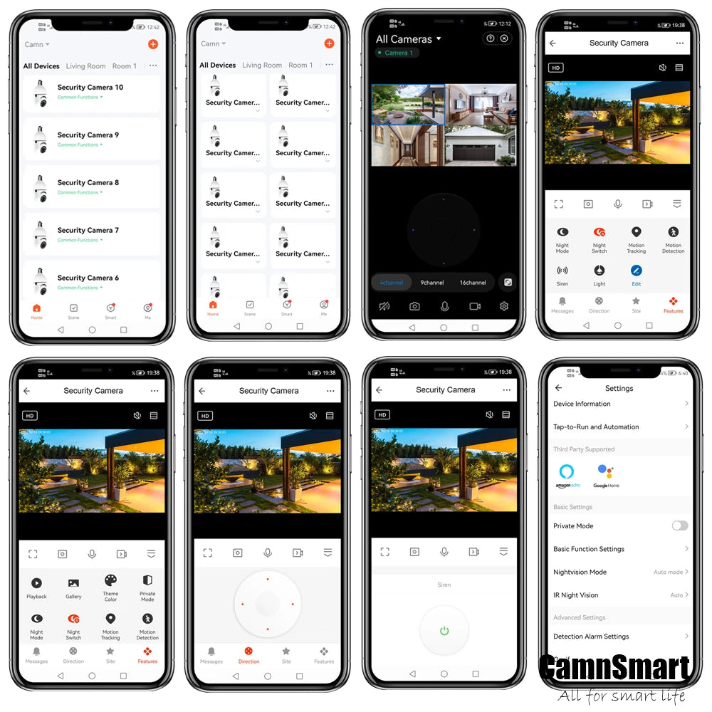 6MP Tuya E27 Bulb Camera WIFI PTZ Video surveillance Baby Monitor Color Night Vision Indoor Smart Life APP Control IOS Android