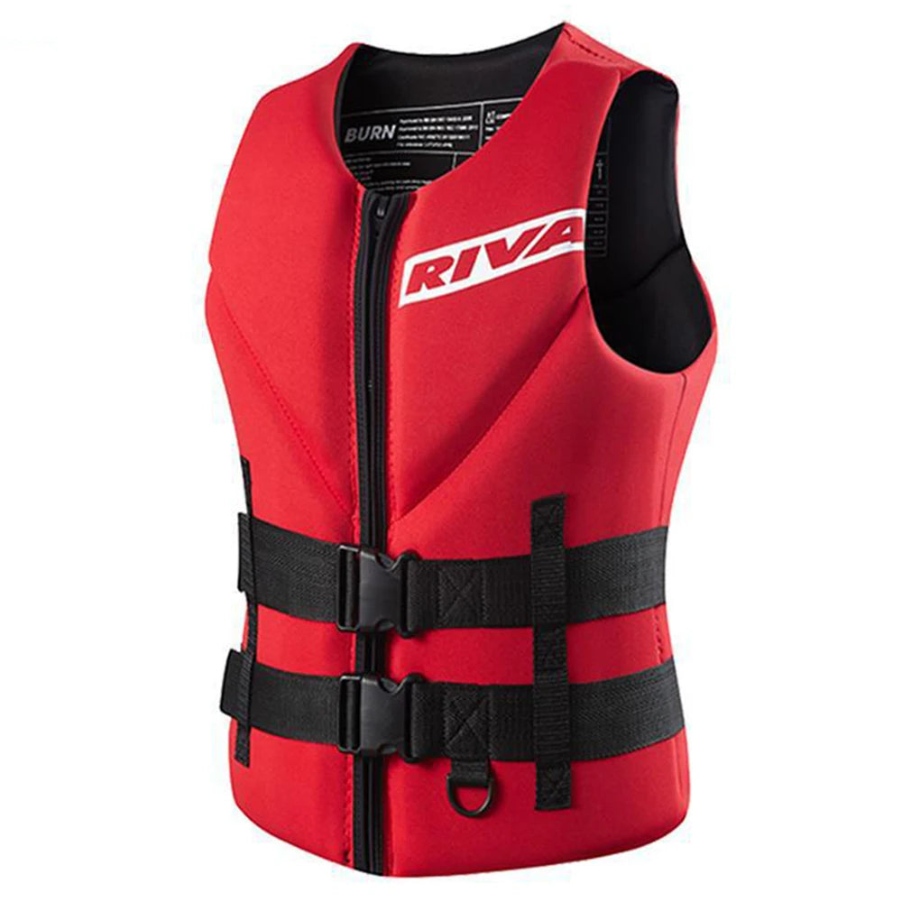 Adult Life Jacket Vest – Buoyancy Safety Vest for Kayaking, Surfing, Wakeboarding, Boating & Water Sports