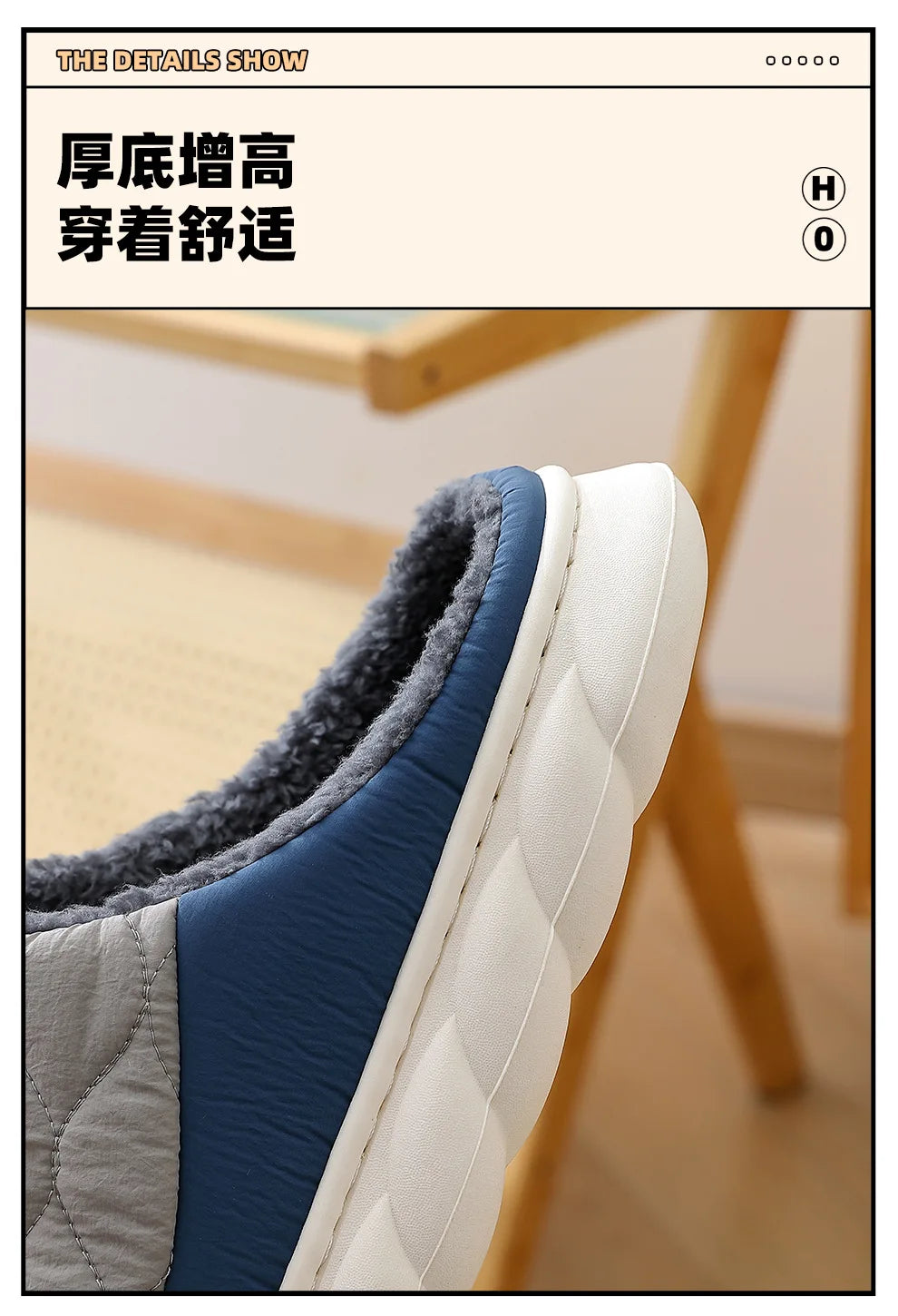 Men's Fur Fluffy Winter Warm Plush Slippers For Indoor and Outdoor Use Anti-Slip Cotton Fuzzy Shoes