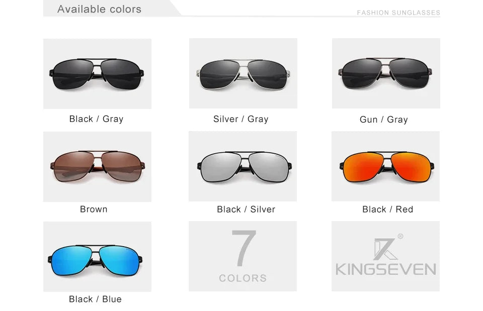 Polarized Aluminum Pilot Sunglasses UV400 HD Lens Men Women Photochromic Outdoor Eyewear Anti-Reflective Night Vision