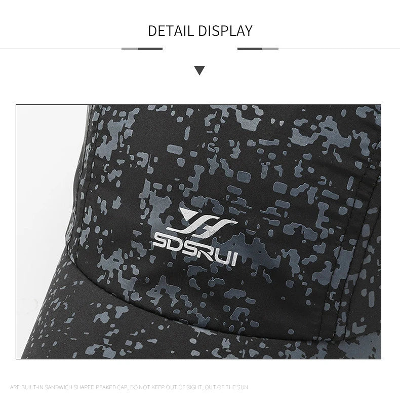 Summer Quick Drying Waterproof Ultra Thin Women Men's Baseball Cap Outdoor Sports Fishing Climbing Running Sun Hat A237