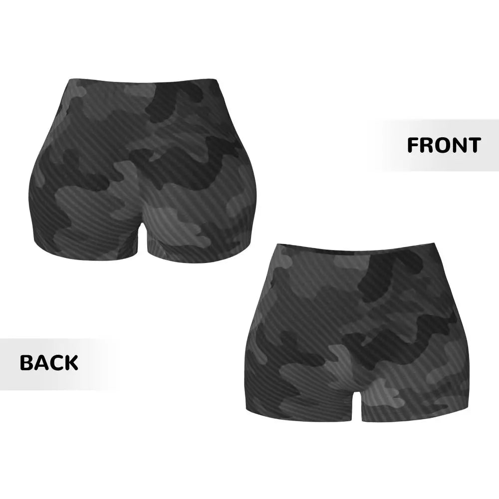 Custom Marpat Camo Workout Volleyball Biker Shorts for Women Woodland Camouflage Gym Yoga Shorts
