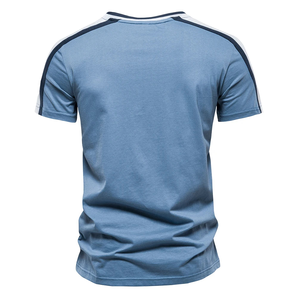 Fashion Designer Cotton T Shirt Men Short Sleeve Casual Sport Summer Tops Tee Shirts Brand Quality Men Clothing