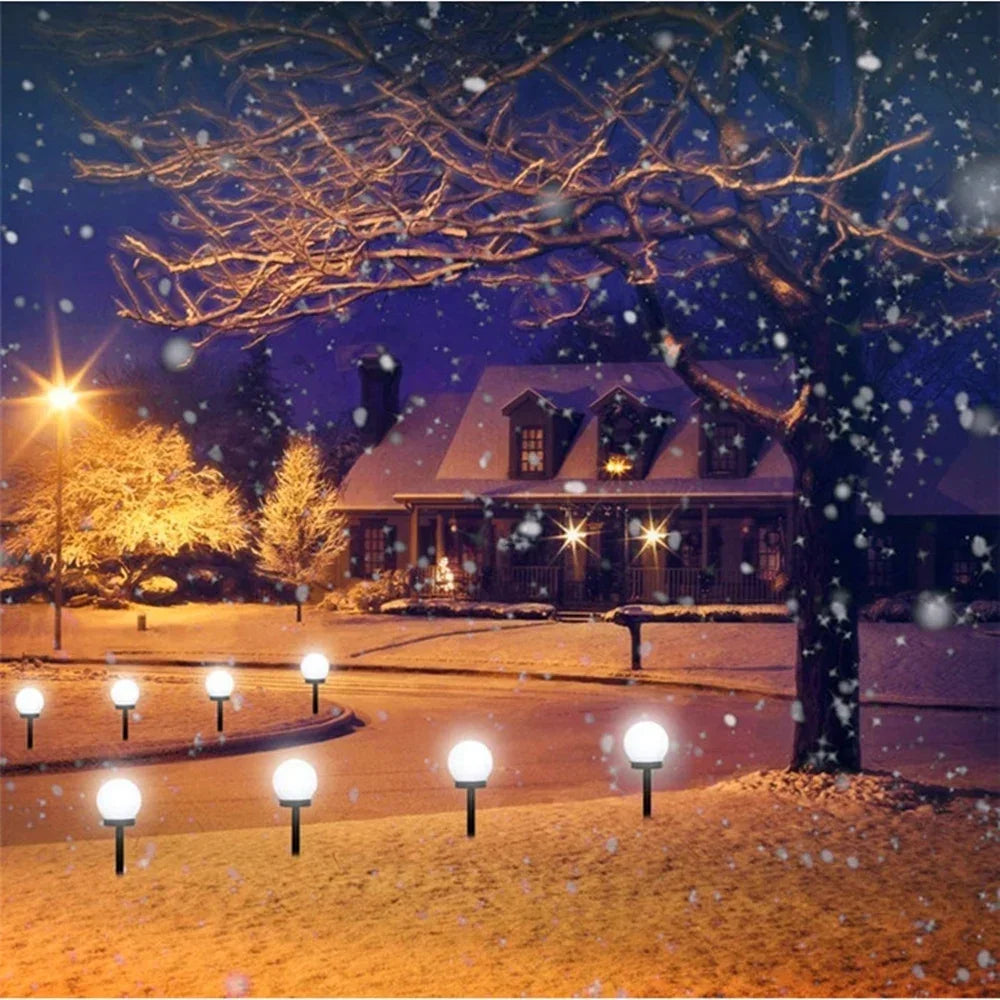 1/3/9PC Solar Powered LED Bulb Lamp Energy Light Waterproof Outdoor Garden Light Street Solar Panel Ball Lights Lawn Yard Lamp