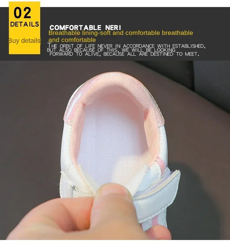 Disney Kids Girls Shoes fashion Children Sneakers Girls Elsa Frozen Princess Casual Sport Shoes Student Shoes Teen Shoes