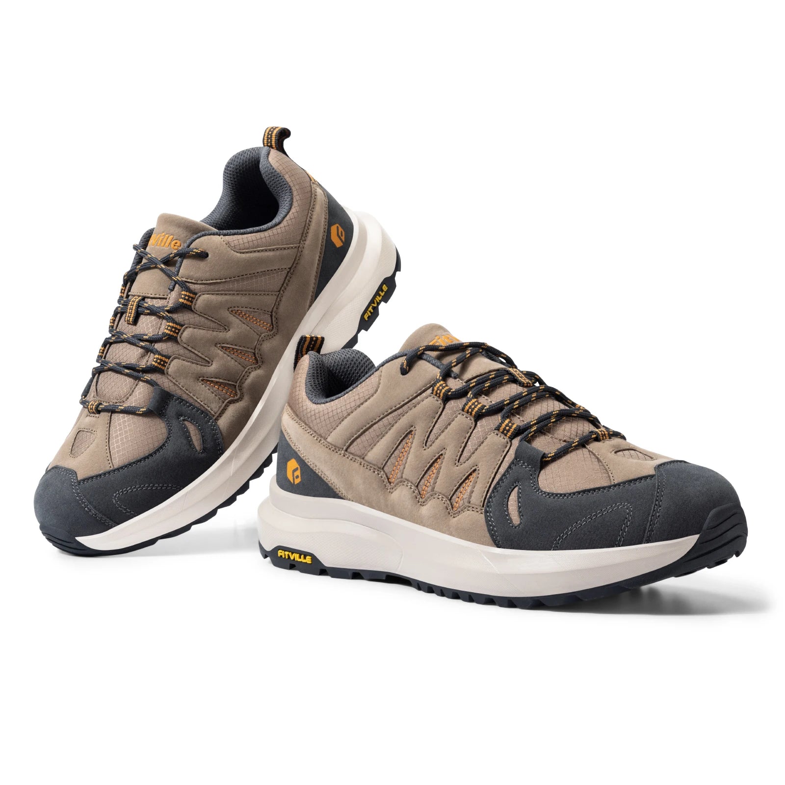 Herenschoenen Brede wandelschoenen, waterdichte buitenschoenen, werkschoenen, wandelschoenen met voetboogondersteuning voor verlichting van hielpijn