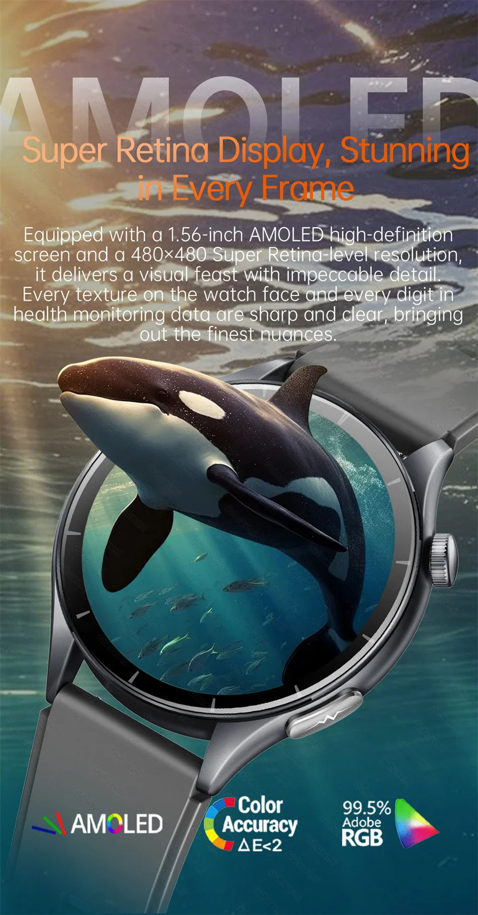 2025 Nieuw Smart Watch NFC ECG+PPG Bloedzuurstof Urinezuur Bloeddruk Saffier Smartwatch Heren - Compatibel met Samsung Galaxy, Xiaomi en Huawei IOS