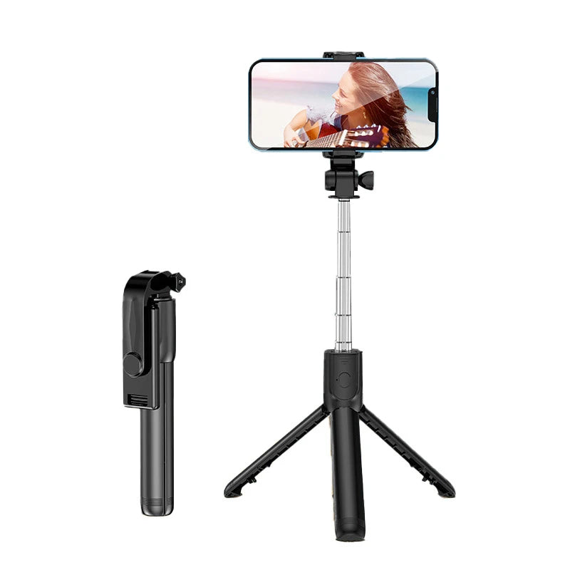 H1 Draadloze Bluetooth Selfie Stick statief monopod standaard Telefoonhouder voor buitenreizen 3 IN 1
