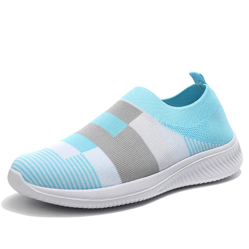 Fashion Women Sneakers Flat Shoes Woman Vulcanized Sneaker Women Slip On Sock Shoes Plus Size Women's Sneaker Zapatos De Mujer