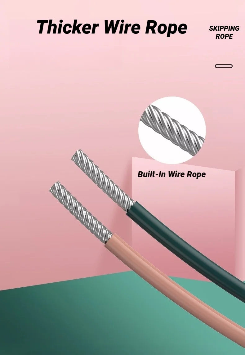 Adjustable Fitness Steel Jump Rope For Skipping And Gym Exercises - Home Sporting Equipment