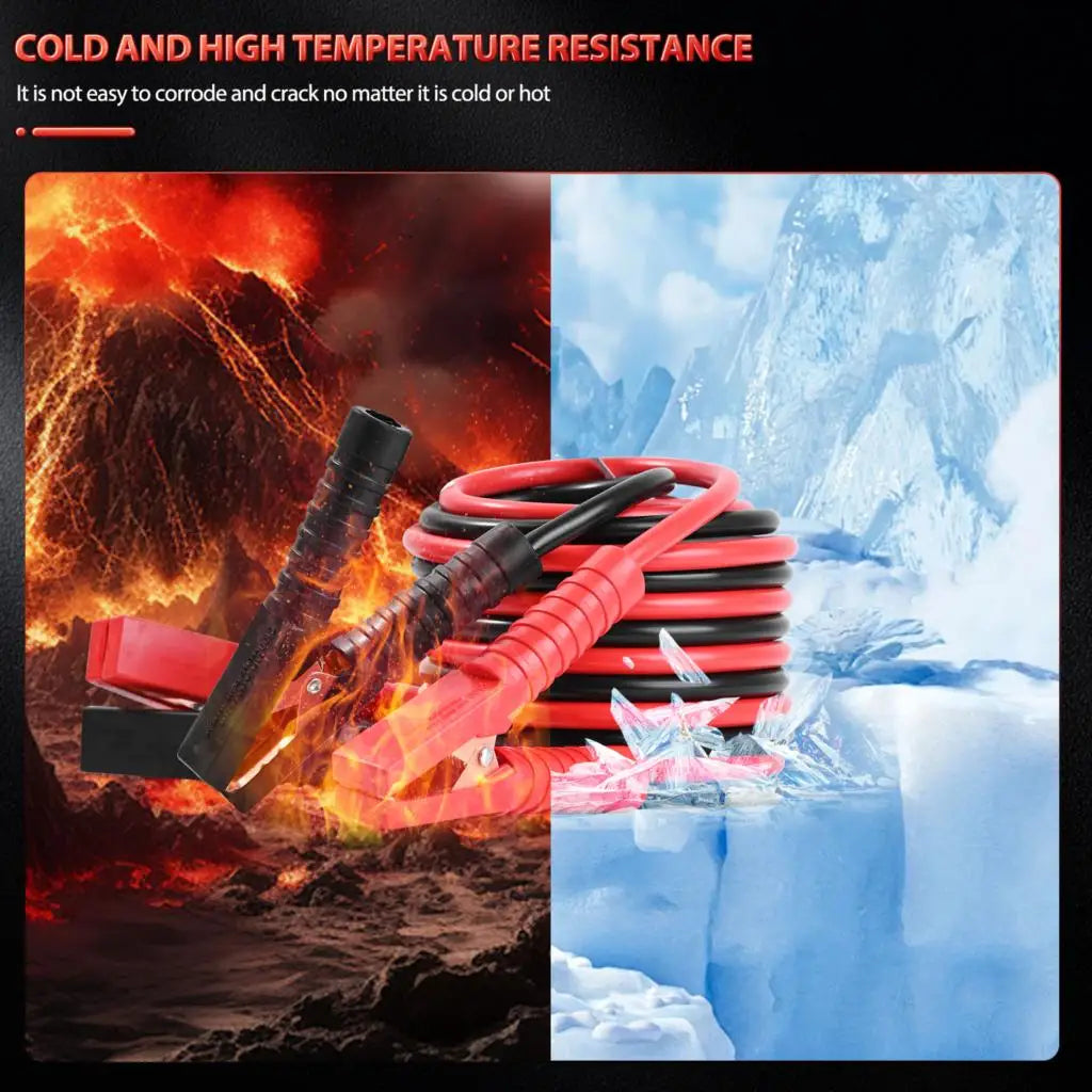 High Quality 3M 500A Car Battery Jump Cable Booster Cable Line Emergency Jump Starter Leads Van SUV Double-ended w/ Clamps Clips