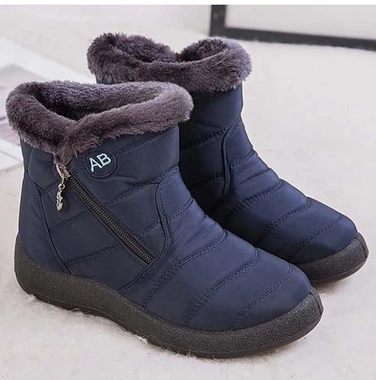 Snow Boots Women Comfortable Ladies Shoes Waterproof Shoes For Women Zipper Women Shoes Soft Keep Warm Winter Boots Botas Mujer