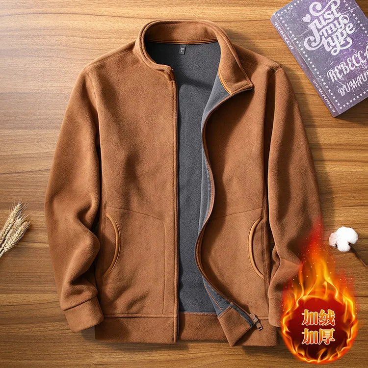 Men's Winter Premium Fleece Jacket - Soft & Warm Top-Ranked Male Essential Casual Top
