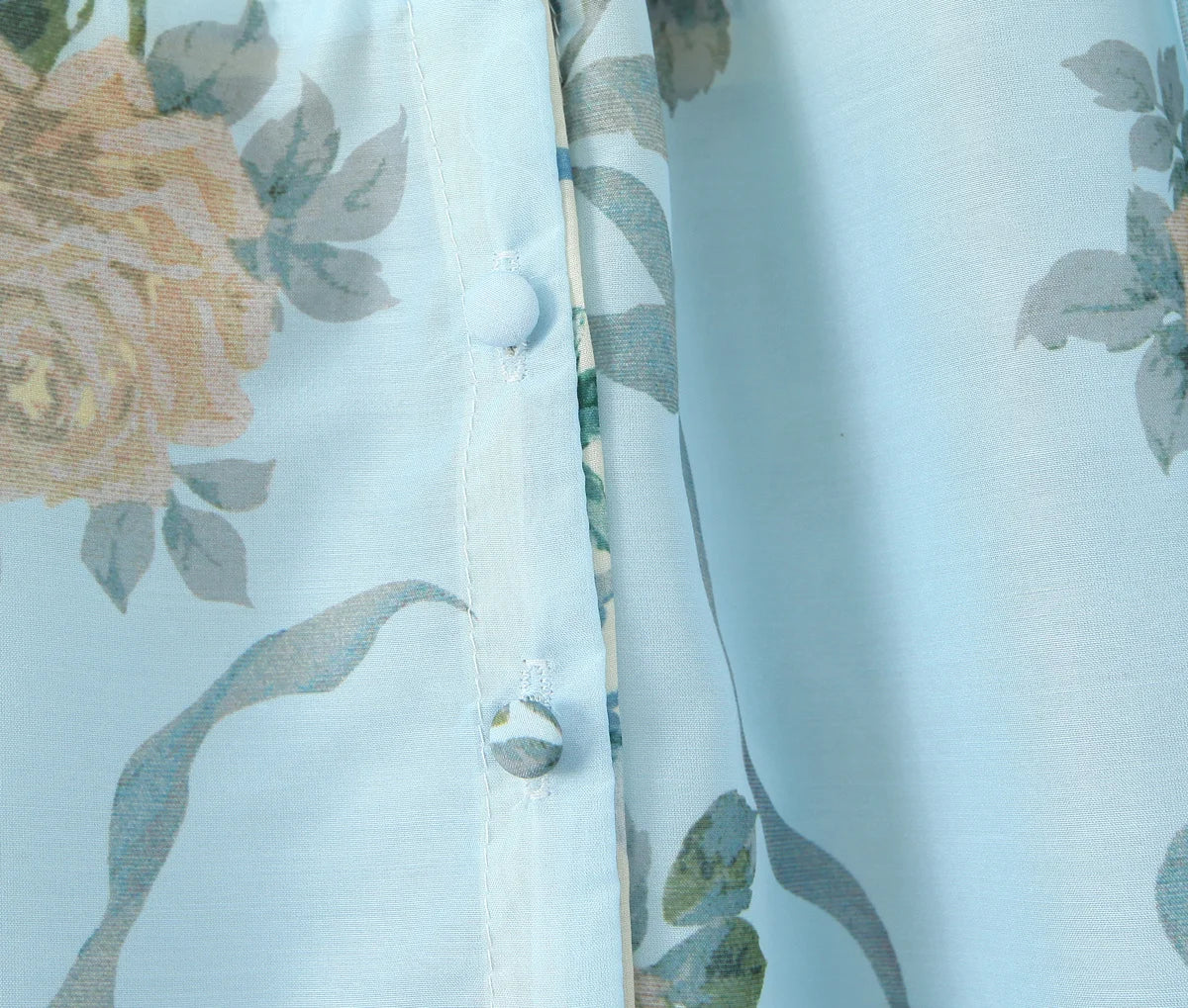 Patchwork Floral Print Boho Summer Dresses Women Vintage Puff Sleeve A-line Midi Chiffon Dress Chic Lady Vacation Robe