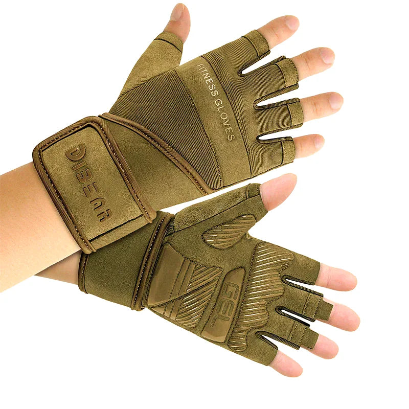 Anti-Slip Gym Gloves For Firm Grip on Bodybuilding And Weightlifting Equipment -  Suitable For Dumbbell Trainings, CrossFit Pull Ups & Workout Exercises
