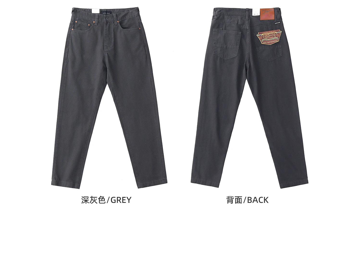 2025 Lente en herfst Nieuwe Amerikaanse retro geweven twill cargobroek Heren eenvoudige 100% katoenen gewassen oude rechte casual broek