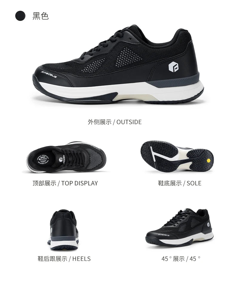 Men's Anti-Slip And Sweat-Absorbent Professional Tennis Shoes For Swollen Feet & Arch Support