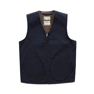Winter New American Retro Thickened Velvet Naval N1 Deck Vest Men's Fashion 40% Cashmere Washed Casual Cargo Waistcoat