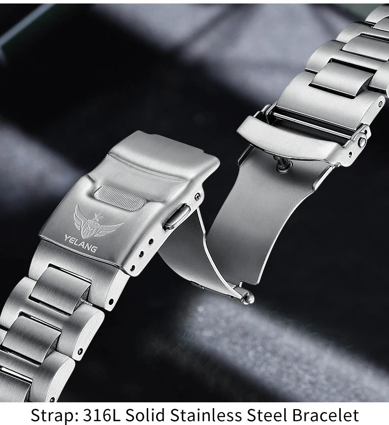 Yelang V1032 Automatic Movement Men Watch 300m 30Bar Waterproof Dive Watches for Man Luminous 44MM  V1032