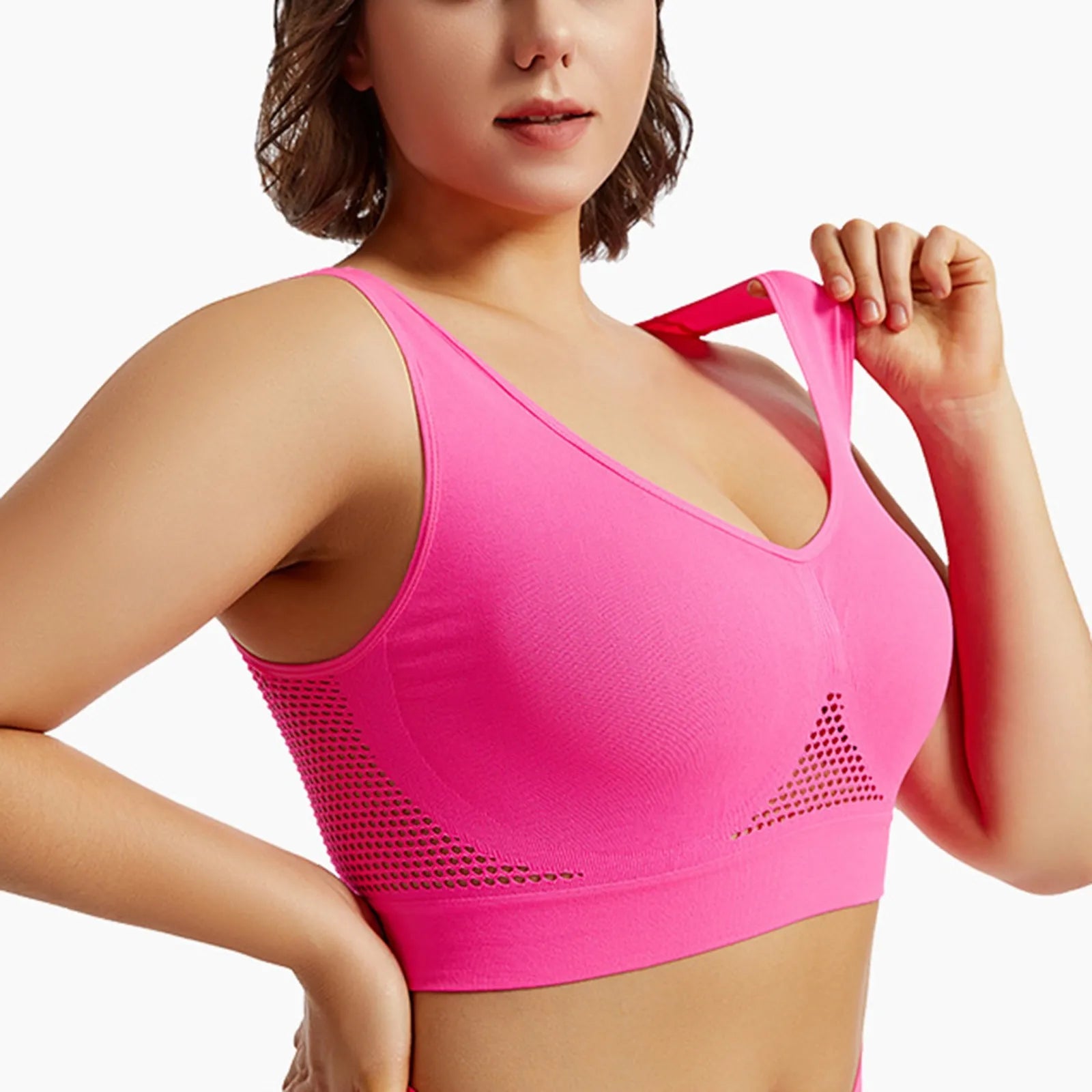 Women’s High Support Sports Bra – Shockproof Beauty Back Yoga & Running Fitness Vest with Soft Anti-Sagging Support