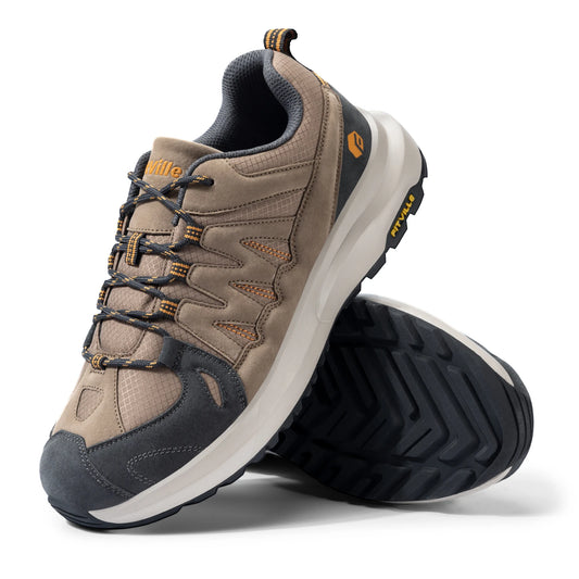 Men's Shoes Wide Hiking Waterproof Outdoor Work Go Walking  Sneakers With Arch Support for Heel Pain Relief