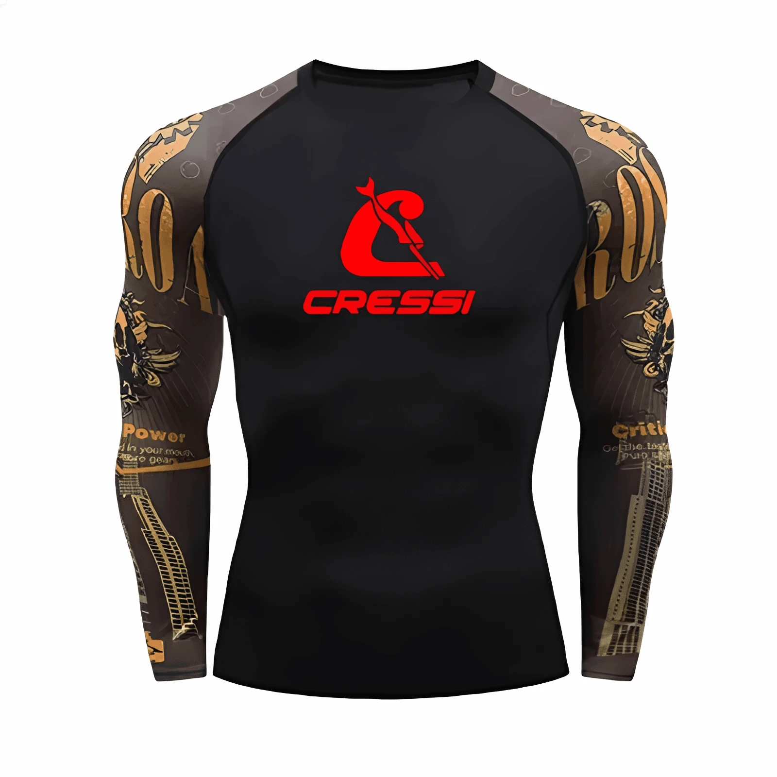 Men’s UPF 50+ Long Sleeve Rash Guard – Quick-Dry Breathable Surf & Swim Shirt for Water Sports & Gym Training