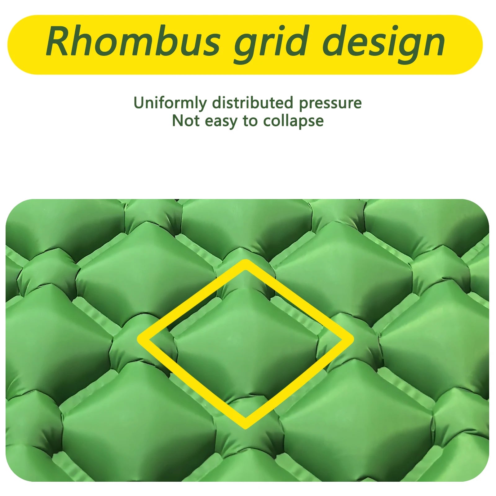 New Single Inflatable Mattress - Connectable, Lightweight & Portable for Camping, Travel, Home Use - Fast Shipping!