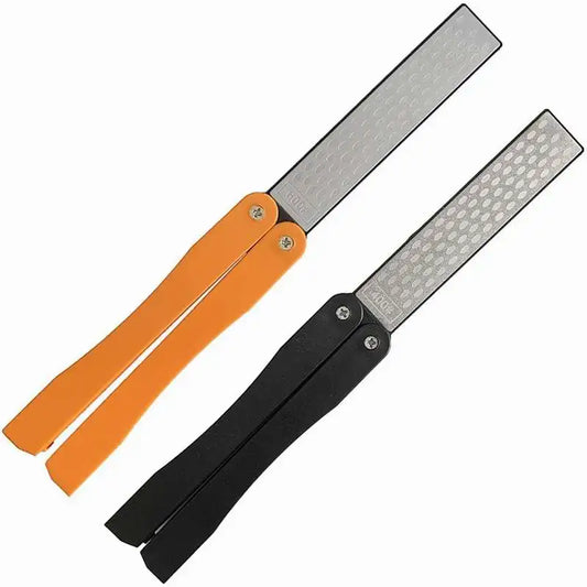 Diamond Knife Sharpener 400/600 Grit Double-Side Sharpening Stone for Knife Axe Drill Pocket Folding Knife Garden Tool Sharpener