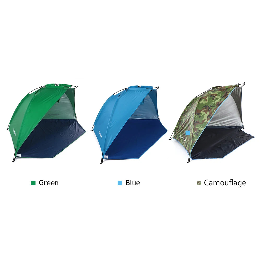 2 Persons Outdoor Beach Tents Shelters Shade UV Protection Ultralight Tent for Fishing Picnic Park Summer Awning Shade Shelter