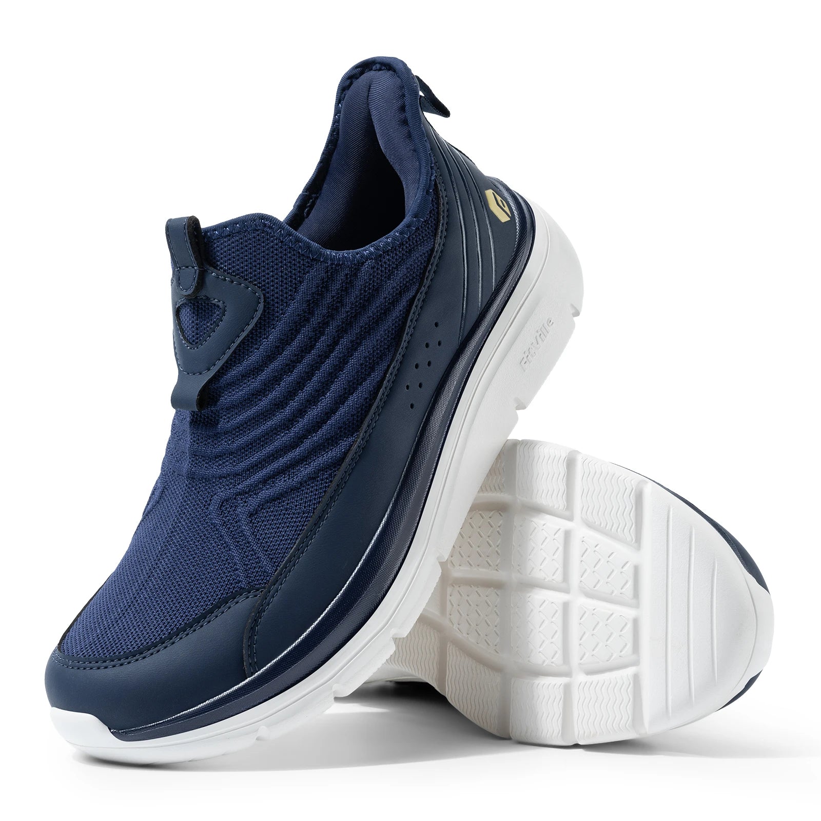 Wide Men's Slip-On Walking Shoes Lightweight Breathable Outdoor Casual Sports Running Shoes Sneakers For Swollen Feet