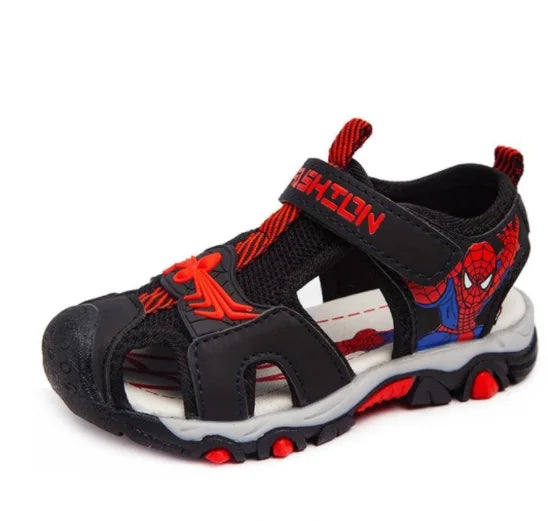 Boys Sandals Summer Kids Beach Shoes Children Shoes Cartoon Spiderman Boys Shoes Baby Sandals Soft Toddler Kids Sandals
