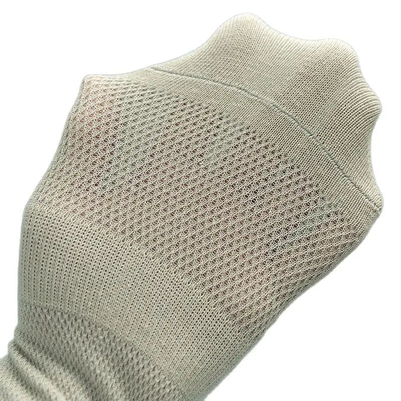 5 Pairs Summer Men's Cotton Short Mesh Harajuku Comfortable Solid Colour Casual Ankle Socks Male Net Sneaker Socks