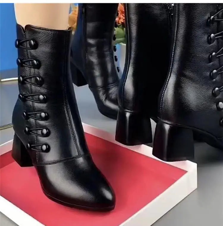 Snow Women's Boots Platform Shoes Woman Warm Fur Shoes Women 2025 Trend Long Boots Lightweight Winter Ladies Boots Botas Mujer