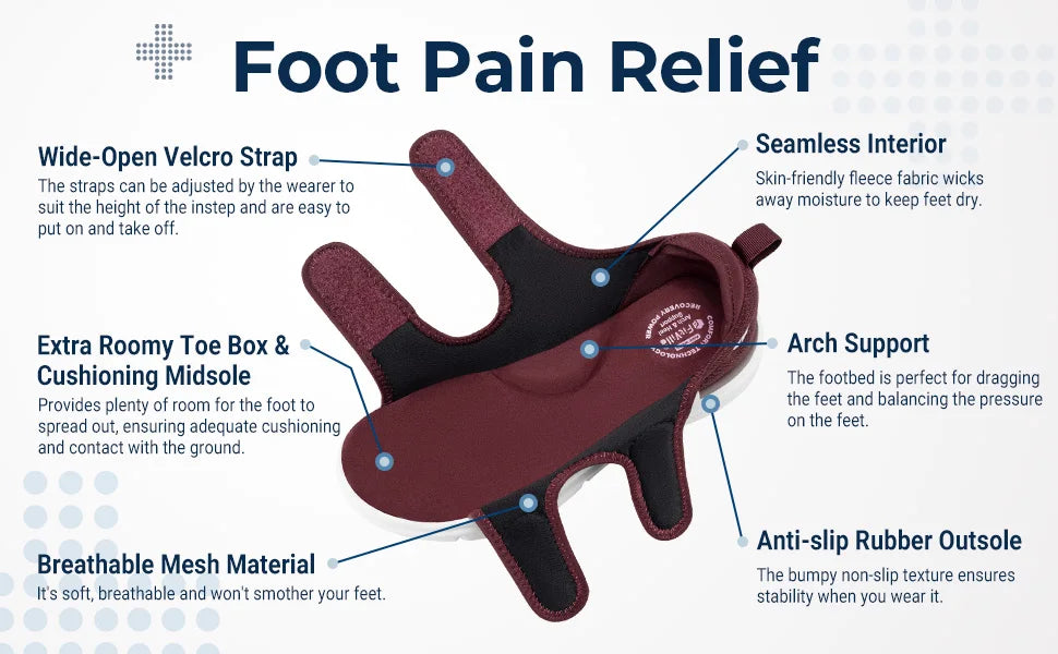 Women's Diabetic Wide Sandals With Arch Support Adjustable Straps Lightweight Casual Ladies Flat Shoes